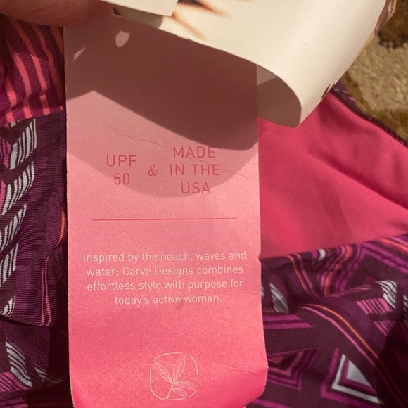 Carve Designs Bikini Bottom NWT Bolinas Plum Bali Print Size XL - Picture 4 of 8